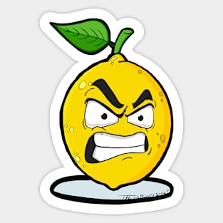 Angry Lemon Sticker